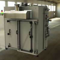 Industrial dryer as annealing furnace for the thermal treatment of ceramic foils