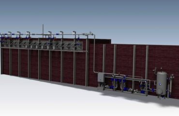 Waste heat recovery Tunnel kiln Hot water cooling system