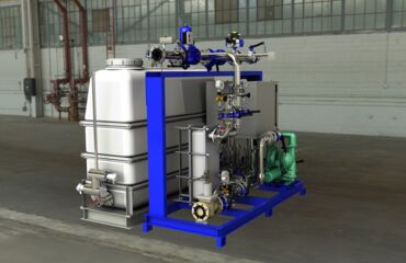 Industrial cooling plant for the cooling/tempering of a silage kiln with a cooling capacity of 200kW
